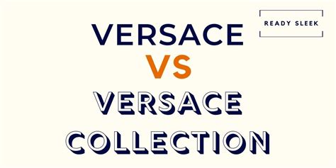 what is the difference between versace collection|versace catalogue.